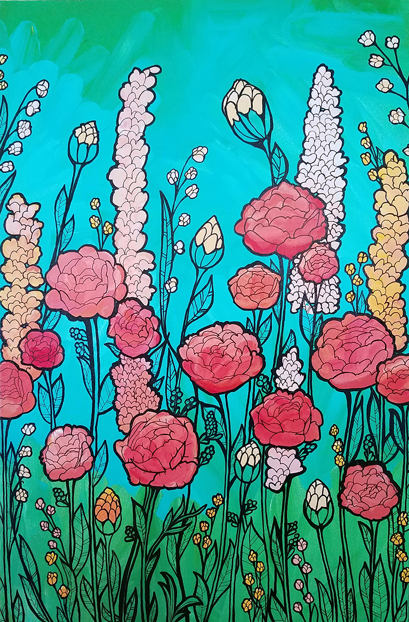 Mandel Cameron_Flower Painting_2017